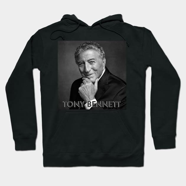 Tony Bennett old man singer portrait Hoodie by KOTYA